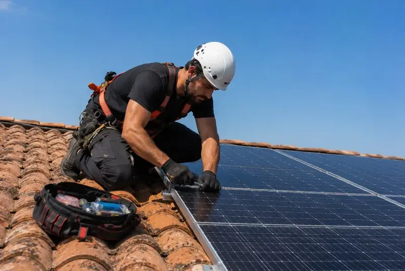 Maintenance et monitoring de panneaux solaires à Marnes